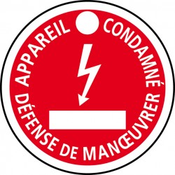 DISQUE APPAREIL CONDAMNE