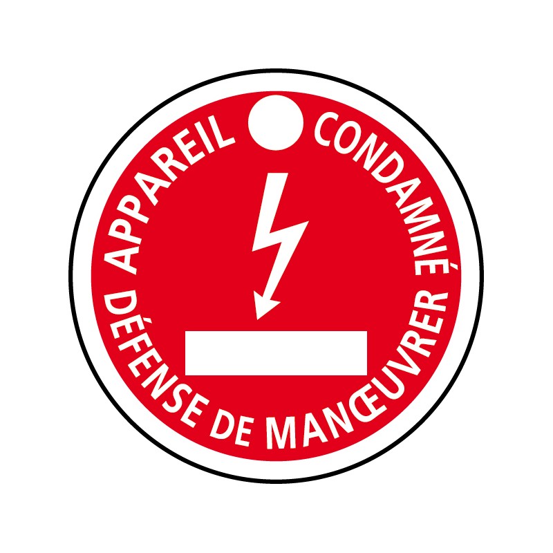 DISQUE APPAREIL CONDAMNE