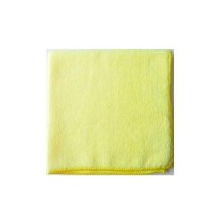 LAVETTE MICROFIBRE BOUCLEE 38X38 CM JAUNE X5