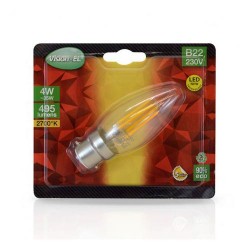 Ampoule LED B22 Filament Flamme 4W 2700K | remplace 40W