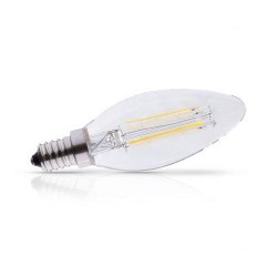 AMPOULE LED E14 FILAMENT FLAMME 4W - 40W X10