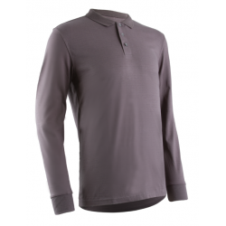 POLO MANCHES LONGUES GRIS