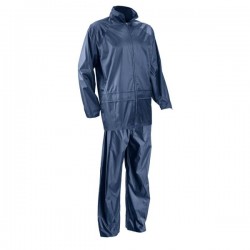 ENSEMBLE PLUIE PVC BLEU MARINE