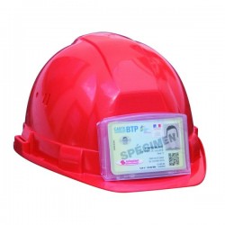 PORTE BADGE POUR CASQUE DE SECURITE