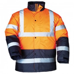 PARKA MATELASSEE POLYESTER HI-VIZ ROADWAY