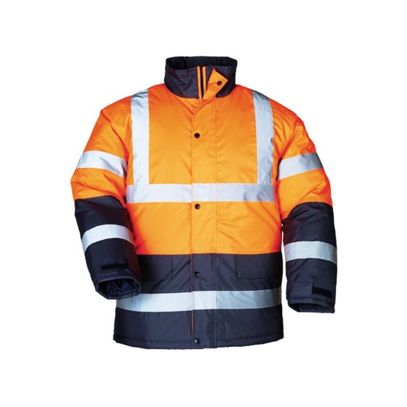 PARKA MATELASSEE POLYESTER HI-VIZ ROADWAY